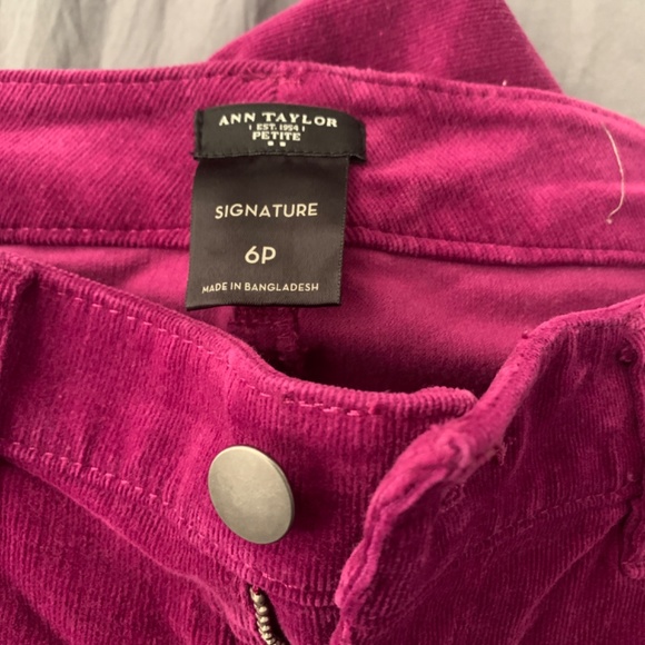 Magenta corduroy pants - Picture 2 of 2